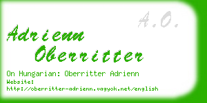 adrienn oberritter business card